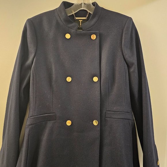 Ted Baker 100% Wool Coat - Ted Size 4 - US 8 10 - Picture 3 of 11